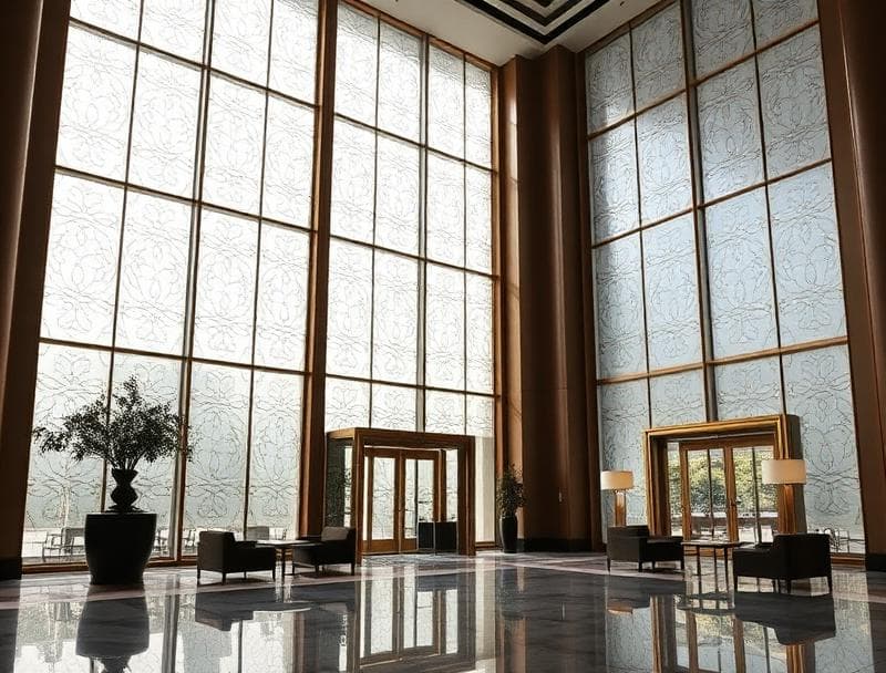 Hotel Lobby — Decorative Glass Film